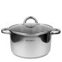 Кастрюля 5,5л нерж.сталь со стекл.крышкой 24см h13,5см капс.дно индукция арт.100527 (4)