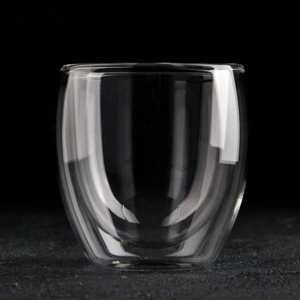 Стакан 250мл стекло с двойными стенками LCWB5714 (100)