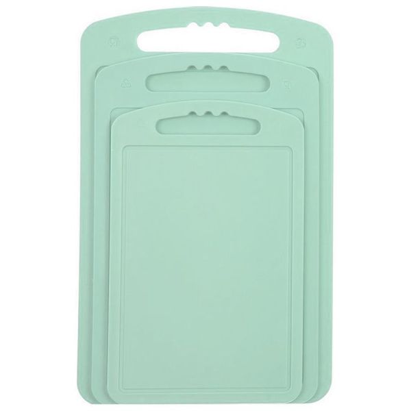 Доска разделочная набор 3шт пластик мятный С55МЯТН (22)