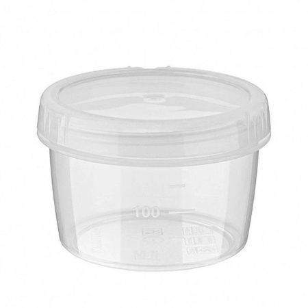 Контейнер пищевой 250мл 9*6см пластик ВИНТАЖ ТВИСТ с завинчивающейся крышкой (40)