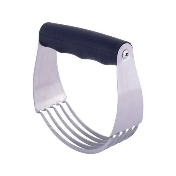 Тесторезка 11,5*12*3,8см нерж.сталь с силиконовой ручкой (96)