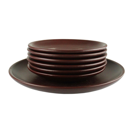 Набор для блинов 7пр (тарелка 24см, блюдце 6шт 16см) керамика ШЕЛК матовый НХП-ПС-0107 (5)