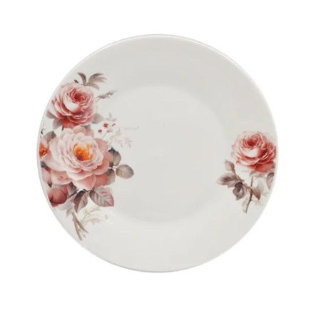 Тарелка мелкая 22,5см фарфор РОМАНТИКА плоская круглая (6/6)