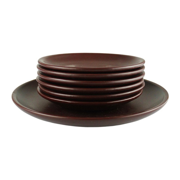 Набор для блинов 7пр (тарелка 24см, блюдце 6шт 16см) керамика ШЕЛК матовый НХП-ПС-0107 (5)