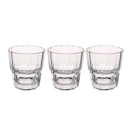 Стаканы набор 3шт 210мл стекло SERENITY (8)