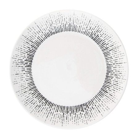 Тарелка мелкая 20,5см керамика MILA RIPSY десертная 253-27010 (72)