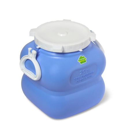 Бидон 20л пластик ГРАНДЕ с ручками фиолетовый С908ФИЛ (4)