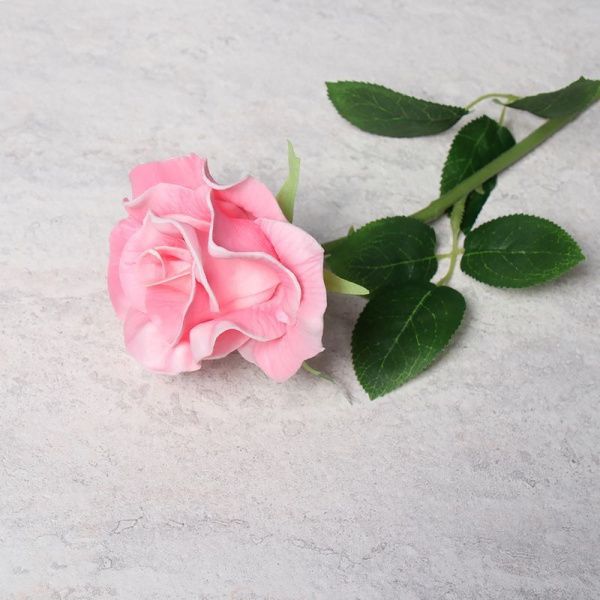 Цветы искусственные Роза 45см латекс J105 (40/480)