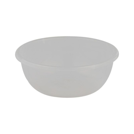 Таз 22л пластик ЛЮКС прозрачный круглый (25)