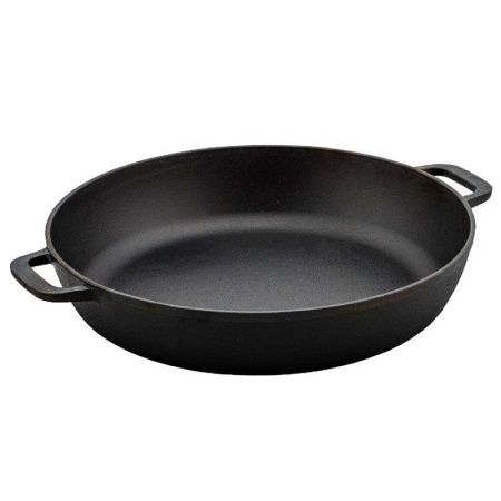 Жаровня 5,5л 34см чугун с 2-мя ручками h7,6см без крышки (2)