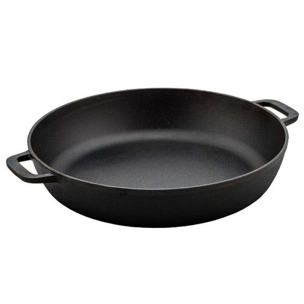 Жаровня 5,5л 34см чугун с 2-мя ручками h7,6см без крышки (2)