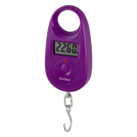 Весы безмен электронные пластик фиолетовый 25кг ENERGY BEZ-150 (96)