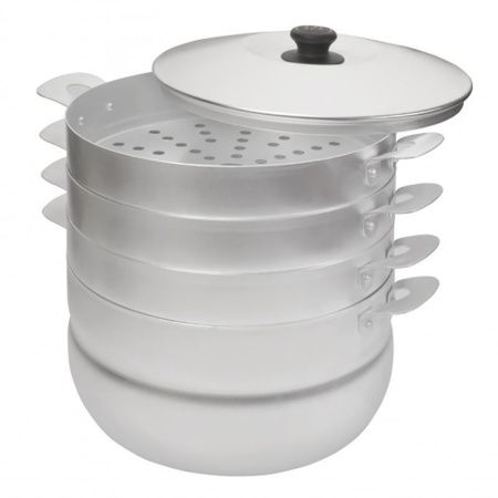 Мантоварка 3 уровневая 6л алюминий КЛАССИКА (1)