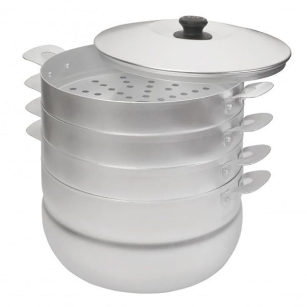 Мантоварка 3 уровневая 6л алюминий КЛАССИКА (1)