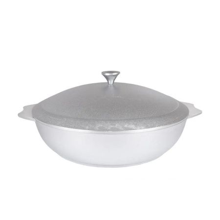 Сковорода-сотейник 30см алюминий с крышкой H7,5см (6)