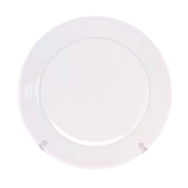 Тарелка мелкая 20см фарфор белье Классик СНЕЖНЫЙ БАРС (24)