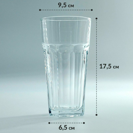 Стаканы набор 6шт 645мл стекло КАСАБЛАНКА 52719BТ (4)