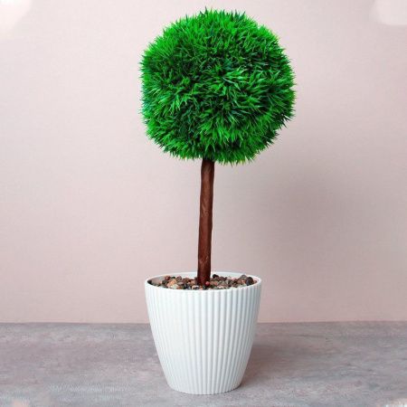 Дерево искусственное в горшке Самшит 31см пластик ZH-024 (10/60)