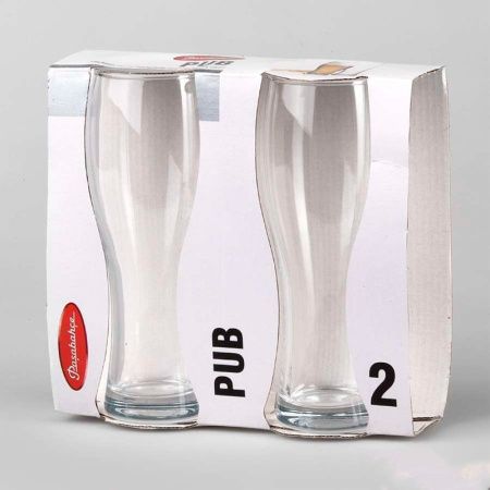 Бокалы для пива набор 2шт 350мл стекло ПАБ (12)