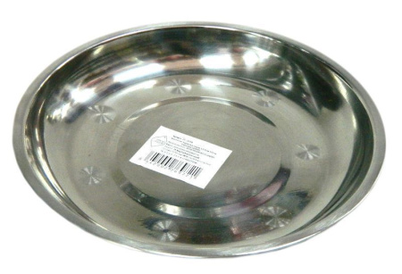 Тарелка мелкая 17,5см нерж плоская JC-3094 (500)