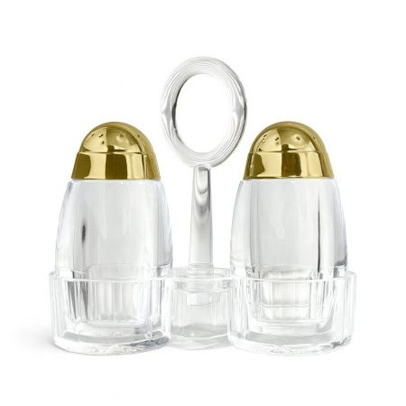 Набор для специй 2пр акрил на подставке золото JC-17422 (96)