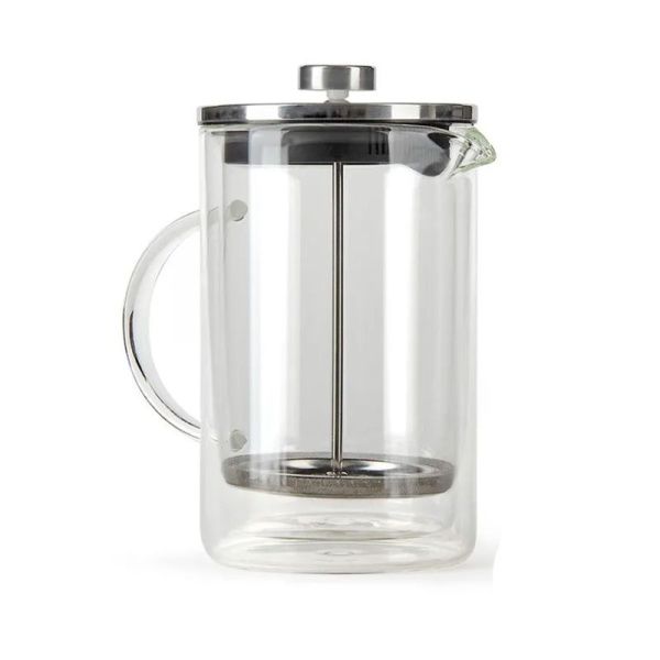 Френч-пресс 800мл стекло серебро (12)