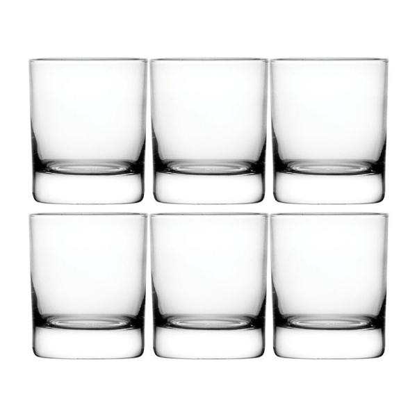 Стаканы для виски набор 6шт 220мл стекло САЙД (8)