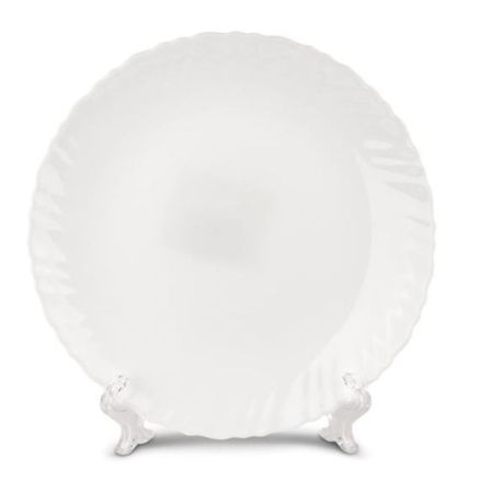 Тарелка тарелка 19см фарфор БЕЛЬЕ плоская круглая (8/80)