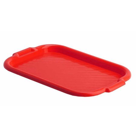 Поднос 49*33см пластик Красный прямоугольный большой (55)