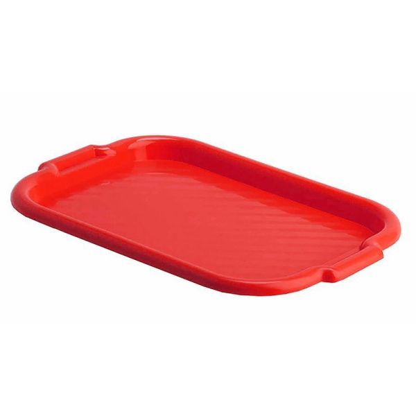 Поднос 49*33см пластик Красный прямоугольный большой (55)