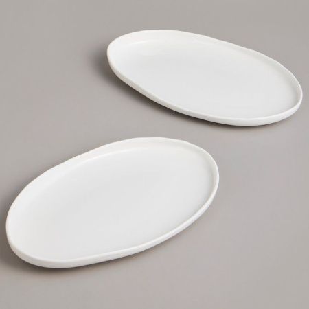 Блюдо набор 2пр 23,5*14*3см фарфор FASHION овальные (24)