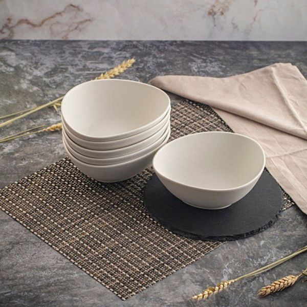 Салатник 16см фарфор ROCK WHITE треугольный DM8014-6 (6)