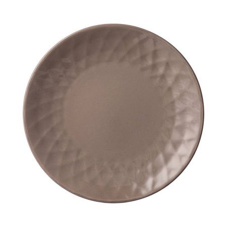 Тарелка мелкая 19,9см керамика МИРАЖ шоколад десертная (6/24)