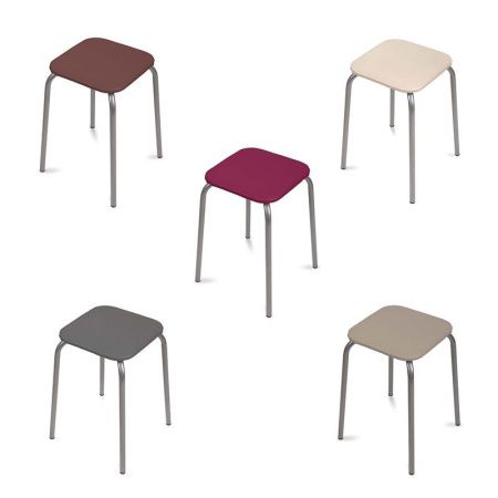 Табурет 29*29см МДФ/металл НИКА ЭКОНОМ квадратный (max нагр.100кг) ТЭ3 (10)