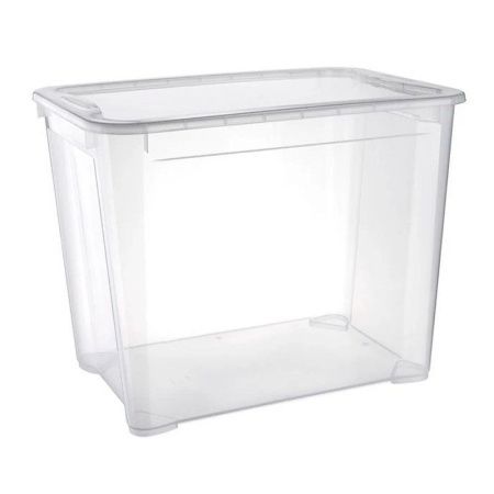 Ящик универсальный 70л 555*390*435мм пластик КРИСТАЛЛ XL бесцветный (5)