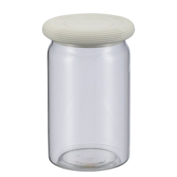 Банка для сыпучих продуктов 1,1л стекло Desco с силикон.крышкой 74-715 (12)