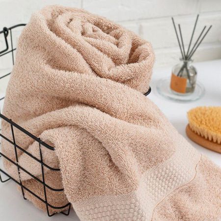 Полотенце махровое 100*150см 022 бежевый 400гр