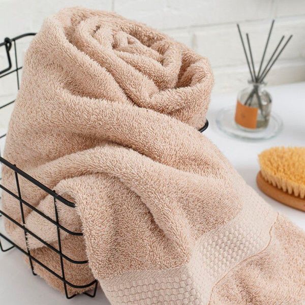 Полотенце махровое 100*150см 022 бежевый 400гр