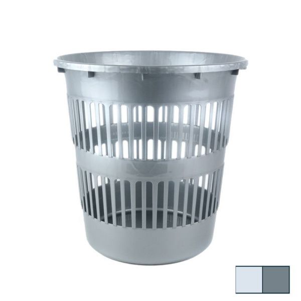 Корзина для бумаг 10л пластик цвет в ассортименте (10)