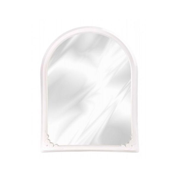 Зеркало настенное в рамке 495*390мм пластик белый (6)