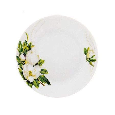 Тарелка мелкая 20см фарфор ЯБЛОНЯ плоская круглая (12/72)