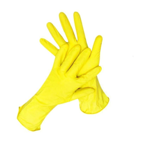 Перчатки резиновые с хлопковым напылением р-р L (240)