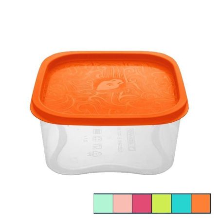 Контейнер пищевой 400мл пластик ФОКУС квадратный (40)