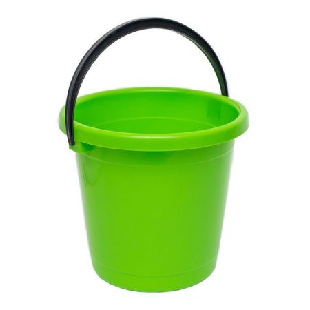 Ведро 5л пластик зеленое/изумрудное ударопрочное (жесткое) без крышки В5-02 (20)