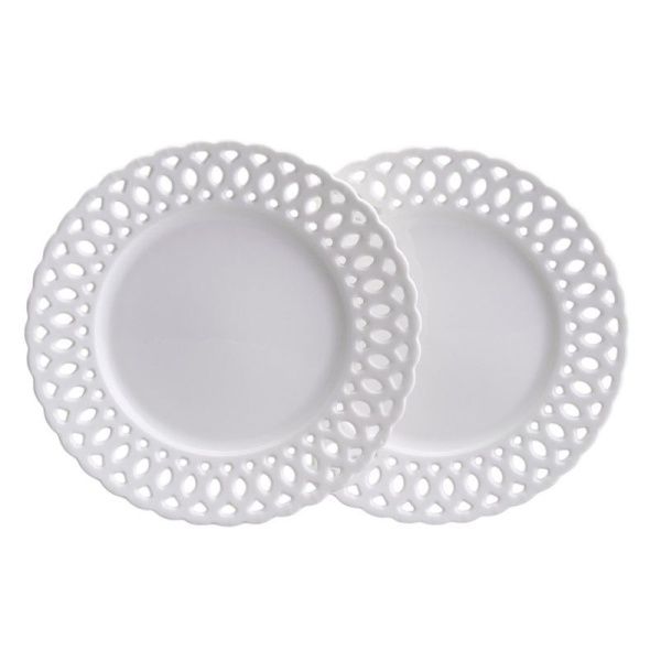 Тарелки мелкие набор 2шт 20*2,5см фарфор Style десертные (18)