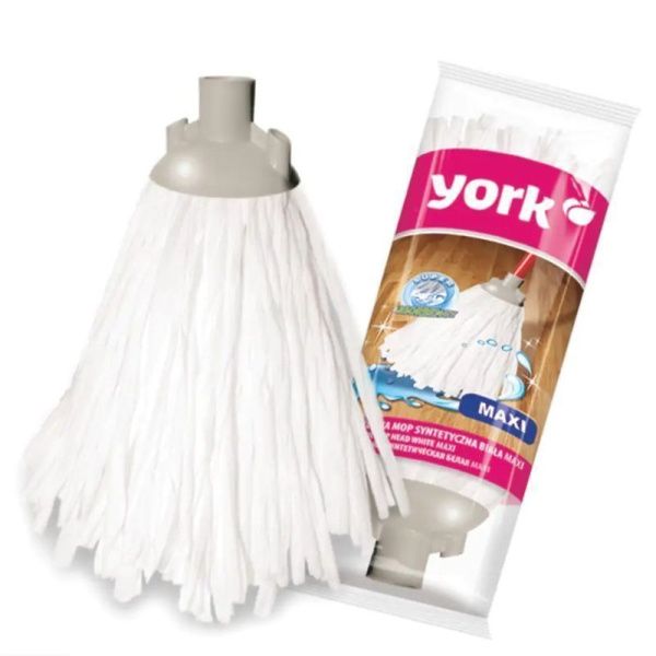 Насадка для швабры веревочная синтетика Макси белая YORK (18)