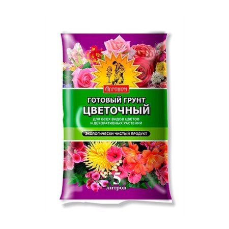 Грунт цветочный 5л Сам себе Агроном БРС-046 (5)