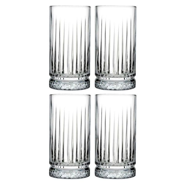 Стаканы набор 4шт 450мл стекло ЭЛИЗИЯ высокие (6)