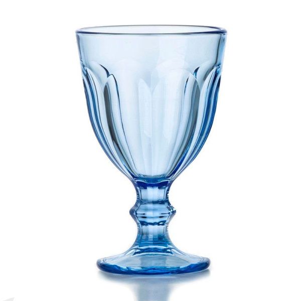 Бокал для вина 240мл стекло РОМАН синий (12)