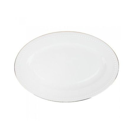 Блюдо 31*20,5*2,7см фарфор Prime с золотой отводкой (4/24)